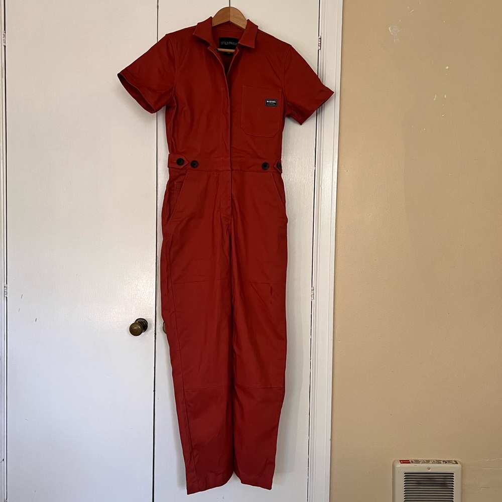 Wildfang Bold Red Jumpsuit
